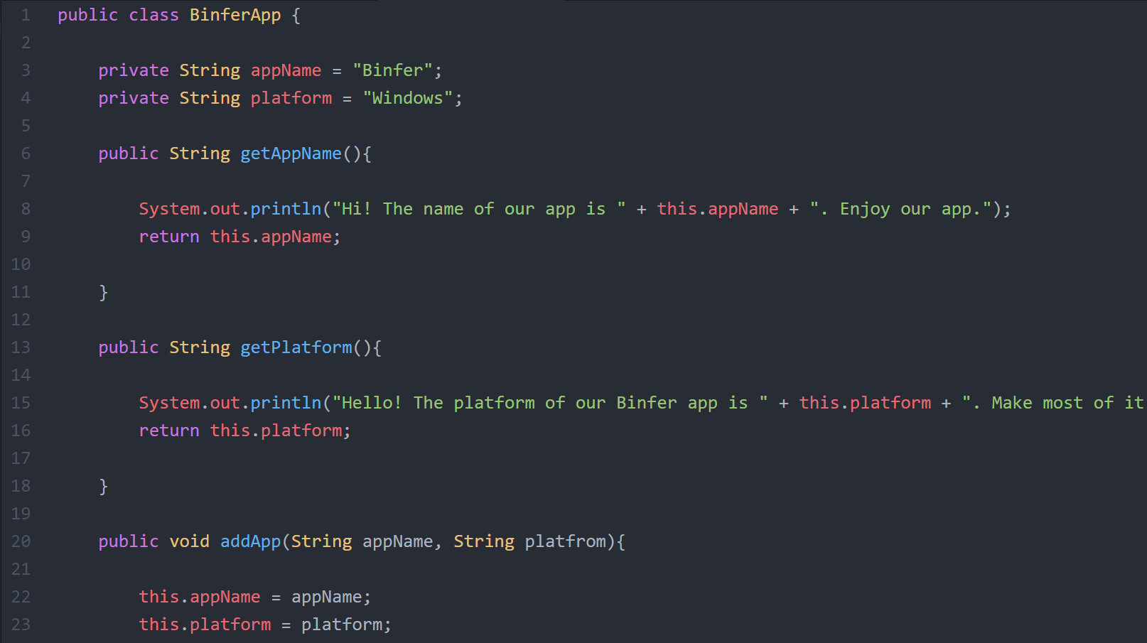 Code Example