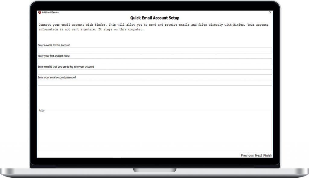 Binfer Email Setup