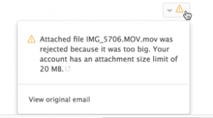 Send large files fast binfer email attachment error